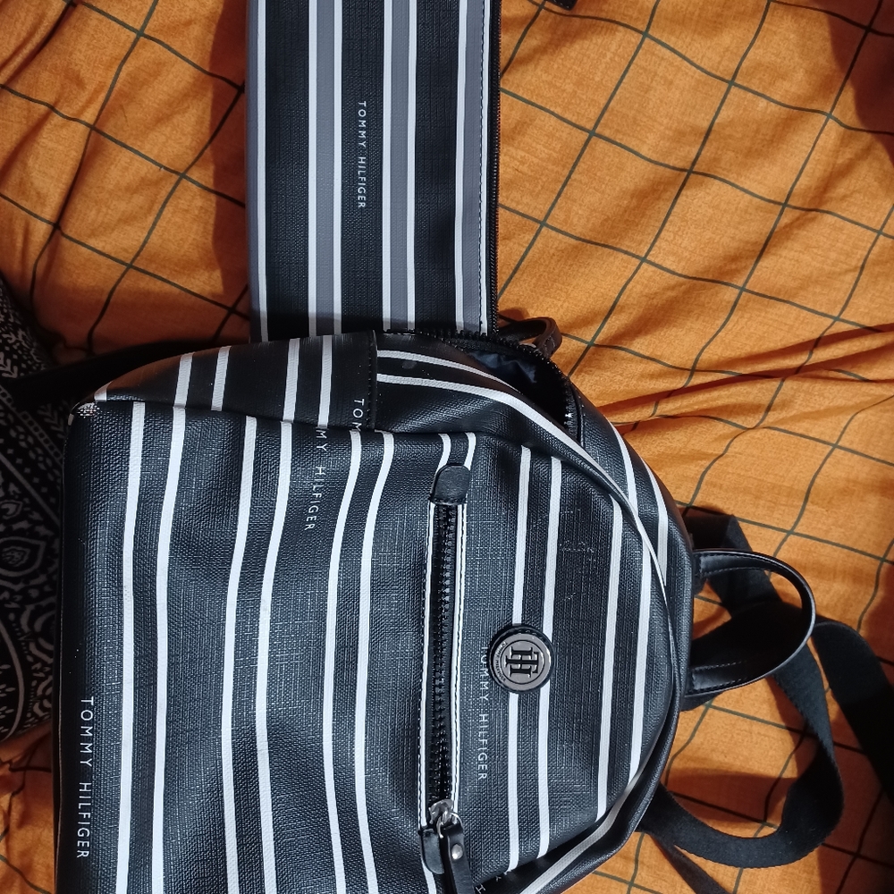 Small backpack and hand bag